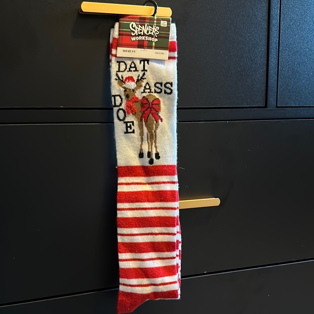Red and White Novelty Socks
